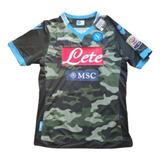Camisa De Futebol Napoli Macron 2013 2014 Camuflada
