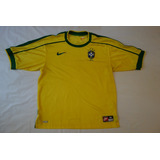 Camisa De Futebol Oficial Seleção Do Brasil 1998 M