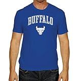 Camisa De Gameday Com Arco E Logotipo Adulto NCAA Da Campus Colors Buffalo Bulls Royal Medium