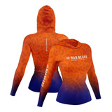 Camisa De Pesca Mar Negro Feminina Proteção 360 Uv50 