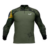 Camisa De Pesca Presa Viva Camuflado 07 Filtro Solar Uv 