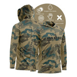 Camisa De Pesca Proteção Solar Mar Negro X Protection Caqui