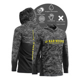 Camisa De Pesca Proteção Solar Mar Negro X Protection Chumbo