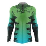 Camisa De Pesca Proteção Uv +50 Zig Zara 2021 - Mar Negro