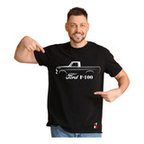 Camisa De Pickup Antiga Da Ford F100 V8 Algodão Premium Top