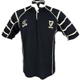 Camisa De Rugby Respirável De Harpa Irlandês Preta Irlandesa  Preto  3X Large