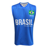Camisa De Vôlei Brasil 2023 24 Azul Royal Masculina