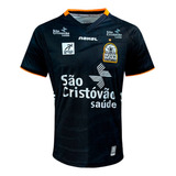 Camisa De Vôlei Osasco 2024 25 Preta Masculina