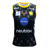 Camisa De Vôlei Praia Clube 2024 25 Preta Feminina