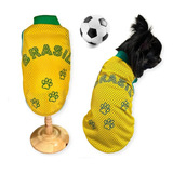 Camisa Do Brasil Cachorro Cães Roupinha