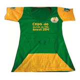 Camisa Do Brasil Oficial Feminina Fifa Copa 2014 Original