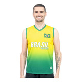 Camisa Do Brasil Vôlei Degradê Masculina