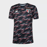 Camisa Do Sao Paulo Original Pre Treino 2024 Preta