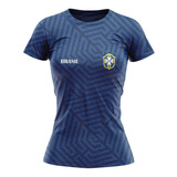 Camisa Dry Fit Brasil Feminina Copa