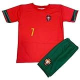 Camisa E Bermuda Conjunto De Time Futebol Uniforme Infantil 150 Vermelho 14 