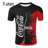 Camisa Engraçada 3d Coca Cola Causal