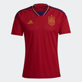 Camisa Espanha I adidas 2022 Vermelha