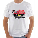 Camisa Eu Amo A Angola Bandeira País África