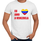 Camisa Eu Amo A Venezuela Coração
