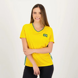 Camisa Feminina Brasil Seleção Brasileira Copa Mundo Casual