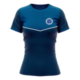 Camisa Feminina Cruzeiro Retro Azul Dirceu