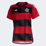 Camisa Feminina Flamengo adidas Jogo I 2023 Hs5190