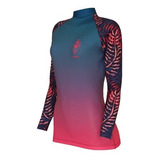 Camisa Feminina Lycra Surf Praia Mergulho Lord Manga Longa