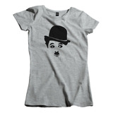Camisa Feminina Personagem Charles Chaplin