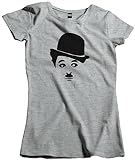 Camisa Feminina Personagem Charles Chaplin Tamanho M Cor Cinza