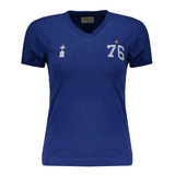 Camisa Feminina Retro Cruzeiro Alviceleste 1976