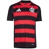 Camisa Flamengo 25-26 Torcedor- Listrada Vermelho E Preto- Tamanho G