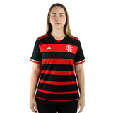 Camisa Flamengo adidas Feminina Torcedor Oficial Envio Já