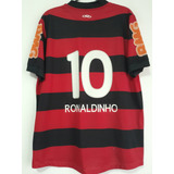 Camisa Flamengo Brasileiro 2011 10 Ronaldinho Autografada