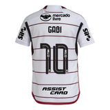 Camisa Flamengo Jogo 2 adidas 2023 Kit Patrocinio Gabi10