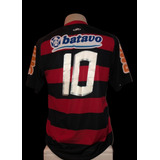 Camisa Flamengo Olympikus 2010   11 Home Adriano Ronaldinho