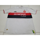 Camisa Flamengo Olympikus Branca Hexa Brasileiro