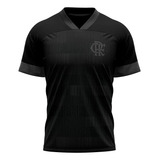 Camisa Flamengo Preta Casual Oficial Licenciada