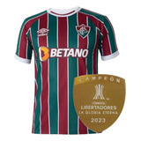 Camisa Fluminense Tricolor Patch Campeão Libertadores