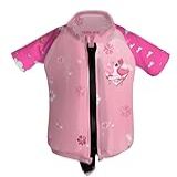 Camisa Flutuadora Infantil Flamingo  Prolife Tamanho 6 Cor Rosa Gênero Menina