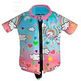 Camisa Flutuadora Infantil Unicórnio Prolife Tamanho 6 Cor Rosa Gênero Menina