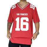 Camisa Futebol Americano M10 San Francisco 16 Vermelho