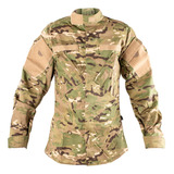 Camisa Gandola Tática Fox Boy Rip Stop Camuflada Operacional