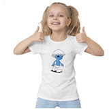 Camisa Infantil Animação Smurf Cat Kids Drawing Game Meme