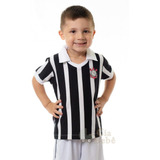 Camisa Infantil Corinthians Preta Retrô Oficial