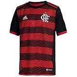 Camisa Infantil Flamengo Adidas Rubro Negra 2022 HA8342 12A 