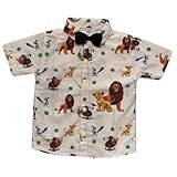 Camisa Infantil Mauricinho Rei Leão Selva Safari Festa Aniversário Comemorações BR Alfa P Regular Amarelo 