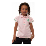 Camisa Infantil Palmeiras Polo Rosa Oficial