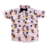 Camisa Infantil Temática Mickey Branco
