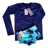 Camisa Infantil Térmica Proteção Solar Uv50 Sunga Promoção 