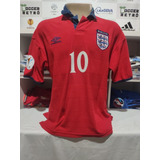Camisa Inglaterra Vermelha Euro 2000 Owen 10 Oficial